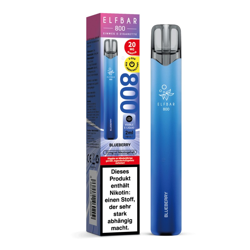 Elfbar 800 | Blueberry | Einweg E-Zigarette 20mg