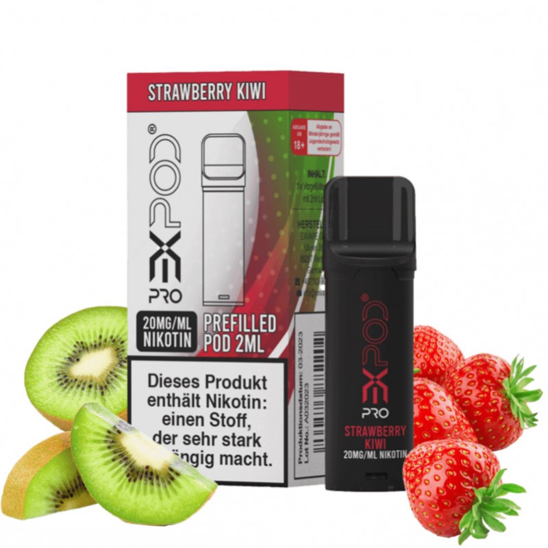 Expod | Pro Pod | Strawberry Kiwi 20mg | Kompatibel mit Elfa Pod Akku