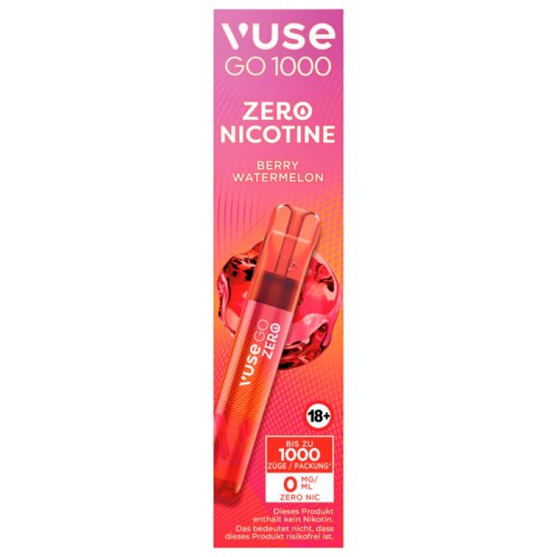 Vuse Go 1000 | Berry Watermelon | Zero Nikotin