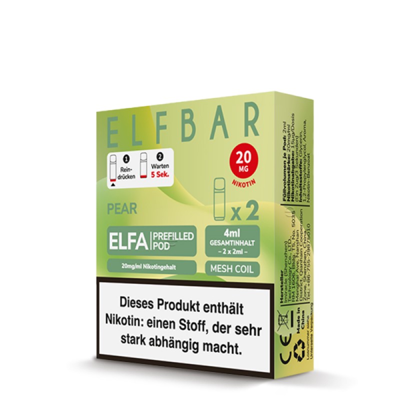 Elfbar | ELFA CP | Pear | 2x Prefilled Pod