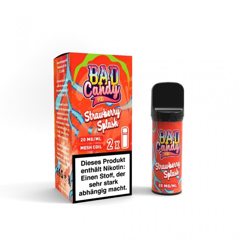 Bad Candy | Pod2Go | Strawberry Splash | Kompatibe...
