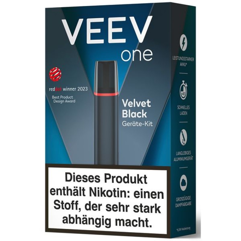 Veev One | Velvet-Black | Geräte Kit | Kompatibel...