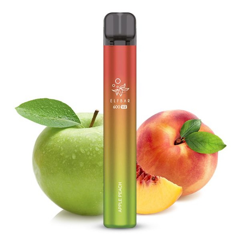 Elfbar 600 V2 | Apple Peach | Einweg E-Zigarette 2...