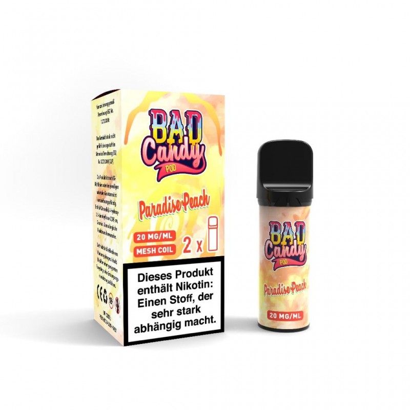 Bad Candy | Pod2Go | Paradise Peach | Kompatibel mit Elfa Pod Akku