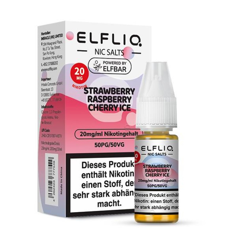 Elfliq by Elfbar | Strawberry Raspberry Cherry | N...