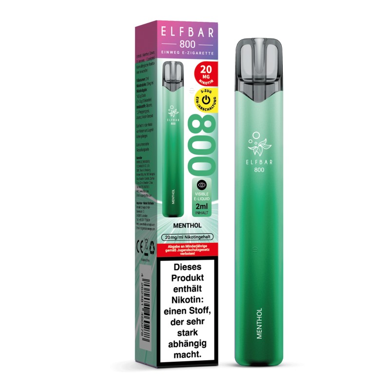 Elfbar 800 | Menthol | Einweg E-Zigarette 20mg