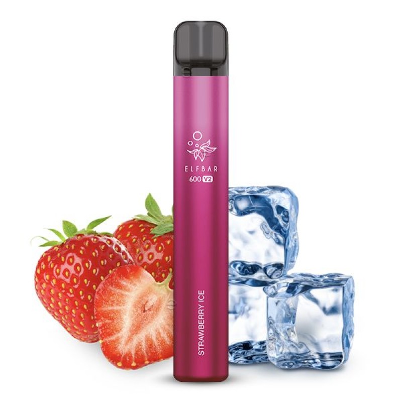 Elfbar 600 V2 | Strawberry Ice | Einweg E-Zigarett...