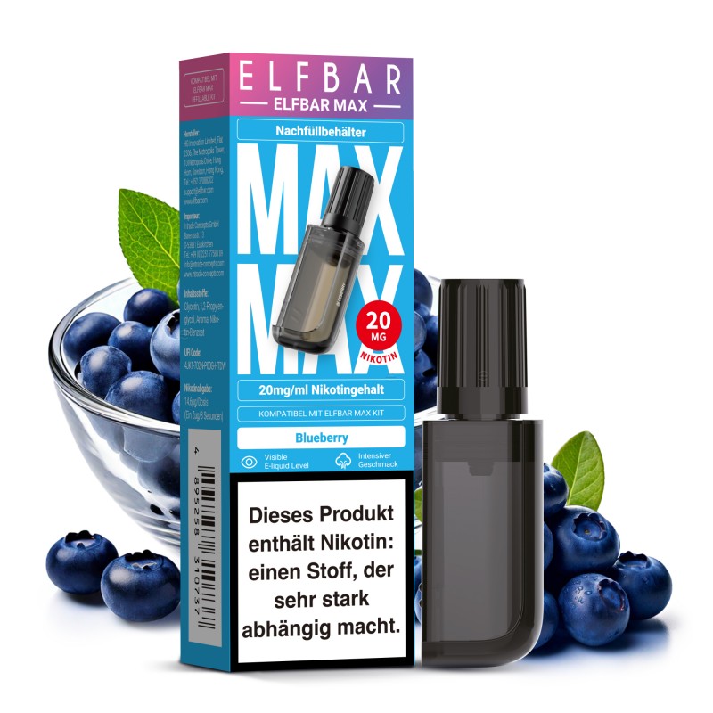 Elfbar Max | Blueberry | Nachfüllbehälter 20mg