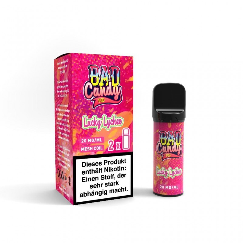 Bad Candy | Pod2Go | Lucky Lychee | Kompatibel mit...