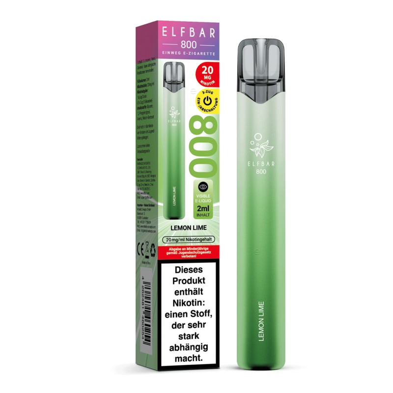 Elfbar 800 | Lemon & Lime | Einweg E-Zigarette 20mg