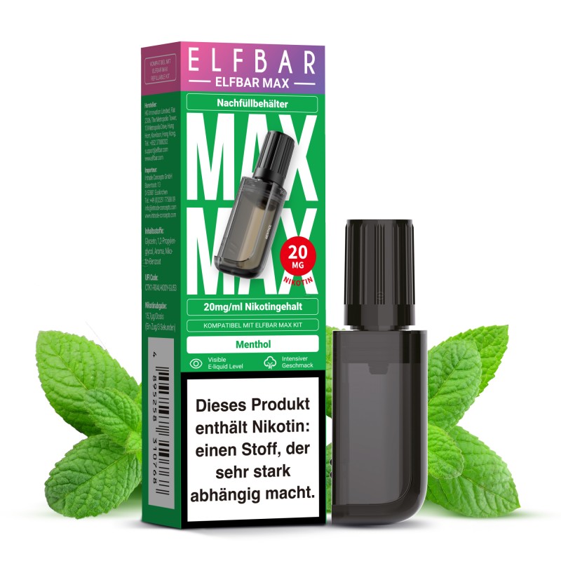 Elfbar Max | Menthol | Nachfüllbehälter 20mg