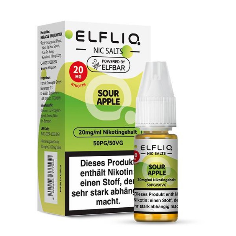 Elfliq by Elfbar | Sour Apple  | Nikotinsalz 20mg