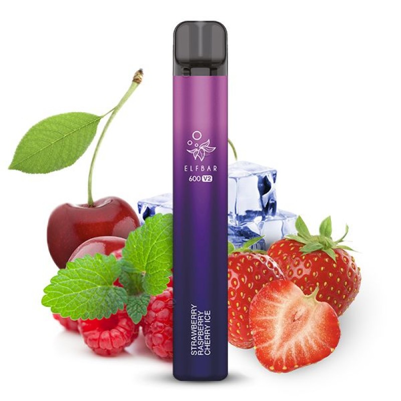 Elfbar 600 V2 | Strawberry Raspberry Cherry Ice | ...
