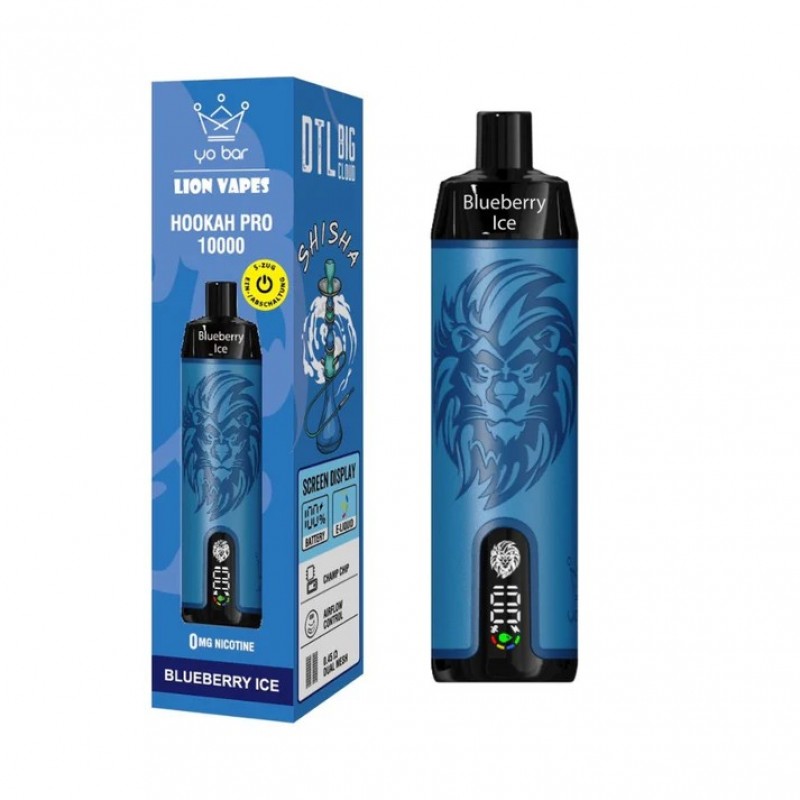 Lion Vapes | Blueberry Ice | Einweg E-Zigarette Ni...