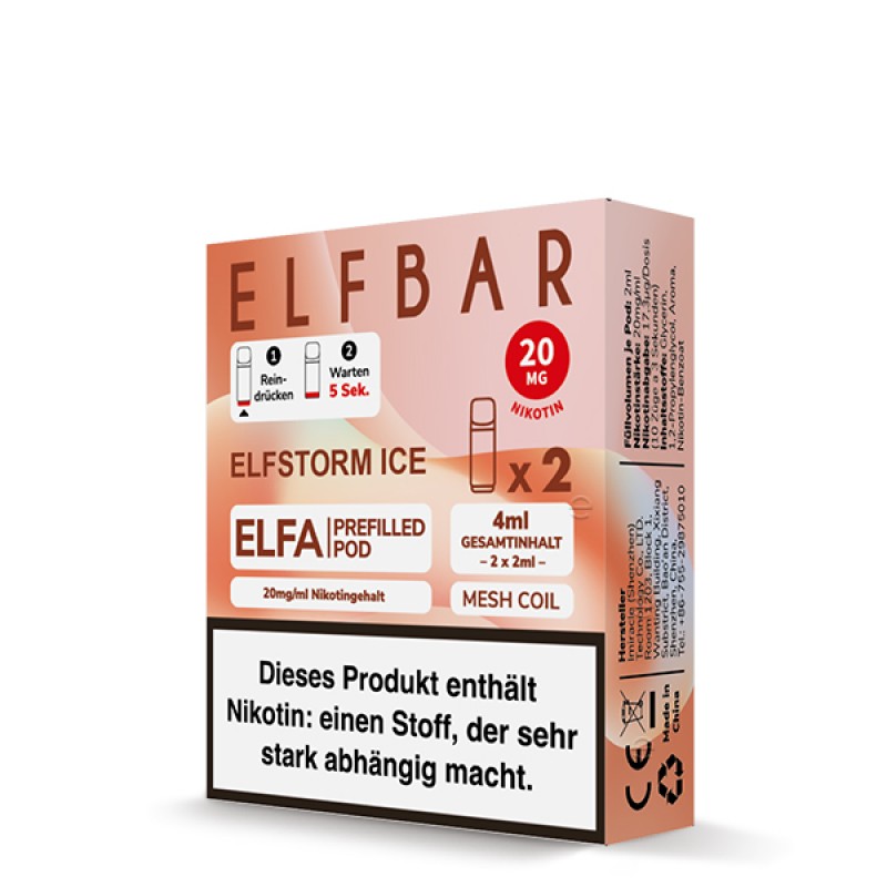 Elfbar | Elfstorm| Elfa Pod (2Stück) 20mg