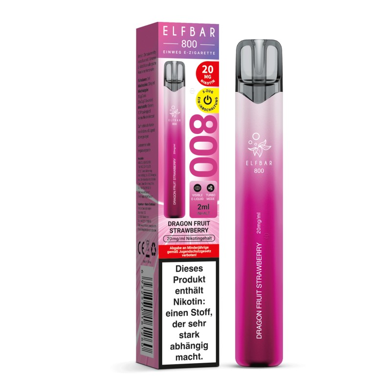 Elfbar 800 | Dragon Fruit Strawberry | Einweg E-Zigarette 20mg