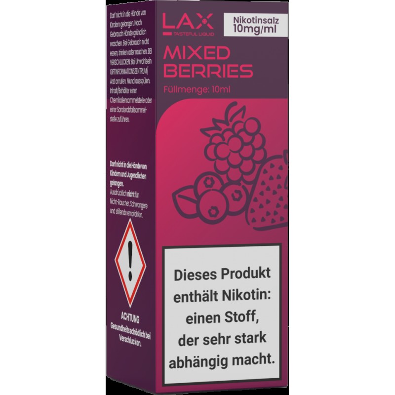 Lax Liquid | Mixed Berries | 10ml Liquid 3mg