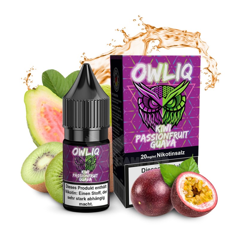Owliq | Kiwi Passionfruit Guava | Nikotinsalzliqui...