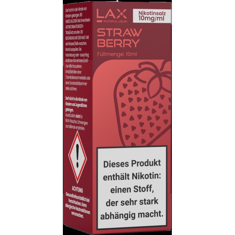 Lax Liquid | Strawberry | 10ml Liquid 12mg