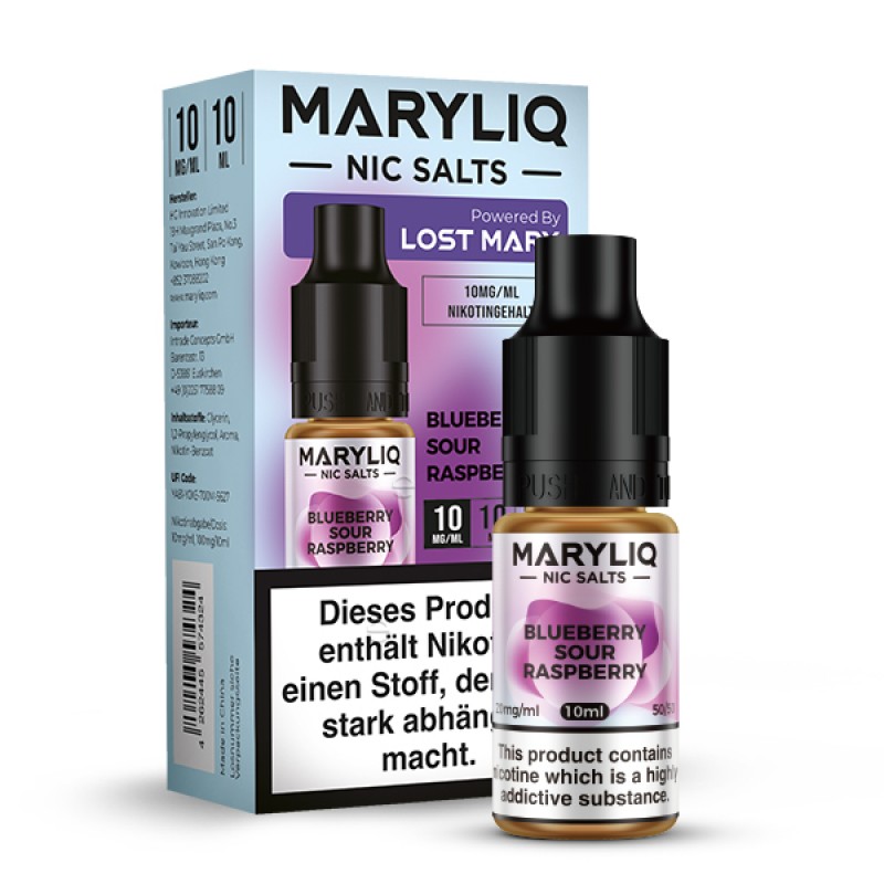 Lost Mary | Maryliq | Blueberry Sour Raspberry 10ml | 20mg Nikotinsalz