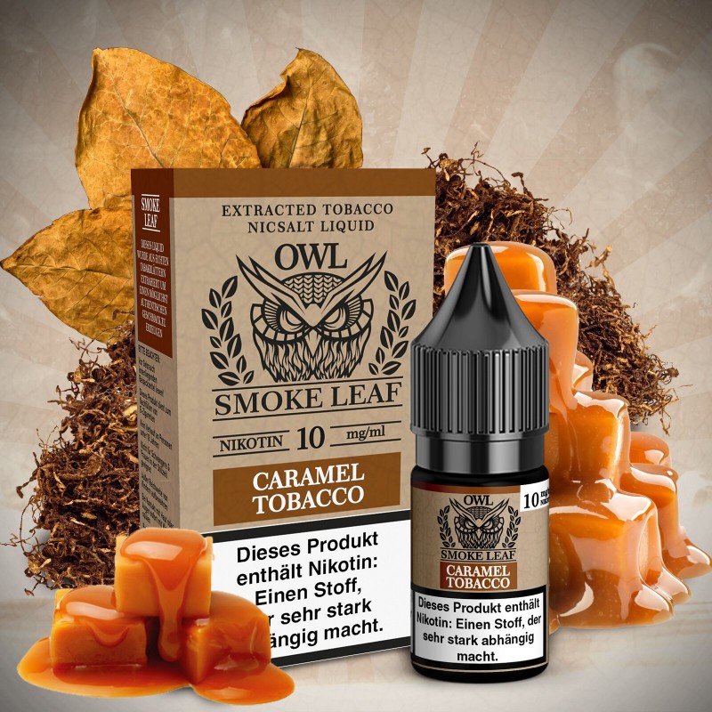 OWL Smoke Leaf | Caramel Tobacco | Niksalt 10mg in...