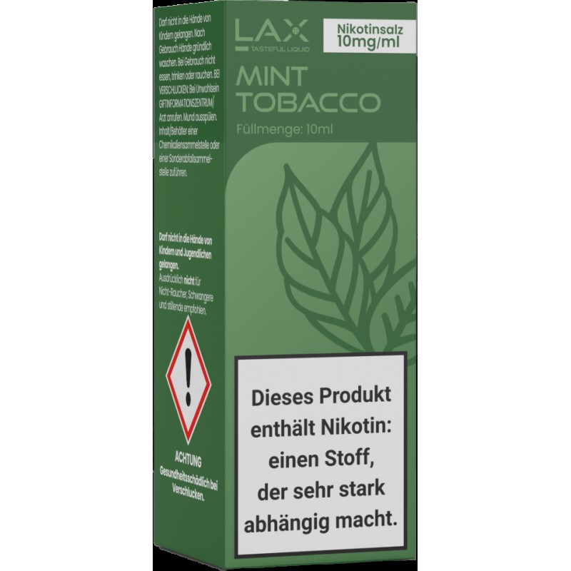Lax Liquid | Mint Tobacco | 10ml Nikotinsalzliquid...