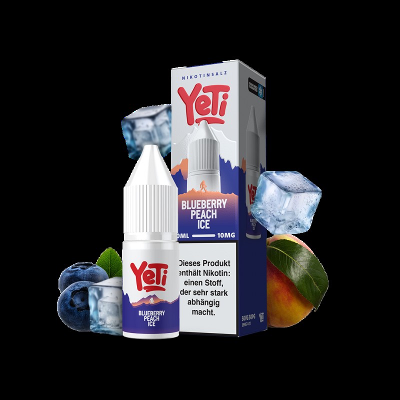 Yeti Summit | Blueberry Peach Ice | 10ml Nikotinsa...