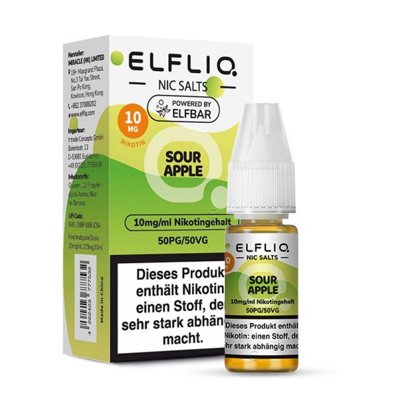 Elfliq by Elfbar | Sour Apple | Nikotinsalz 10mg