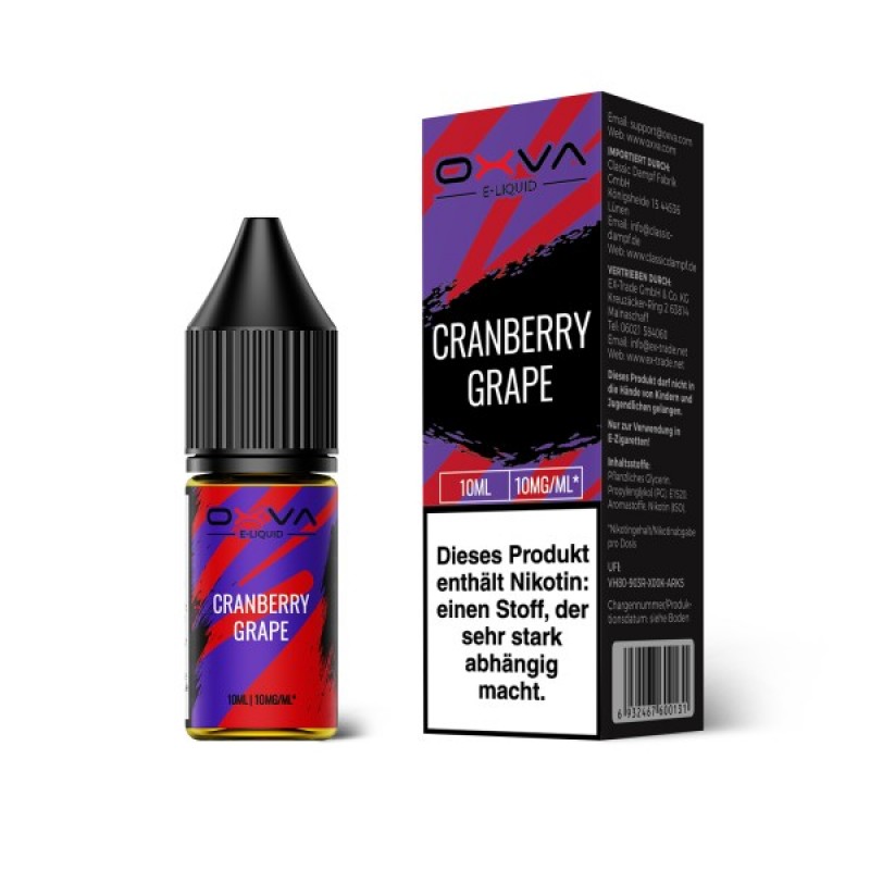 OXVA Liquids | Cranberry Grape | 10mg 10ml