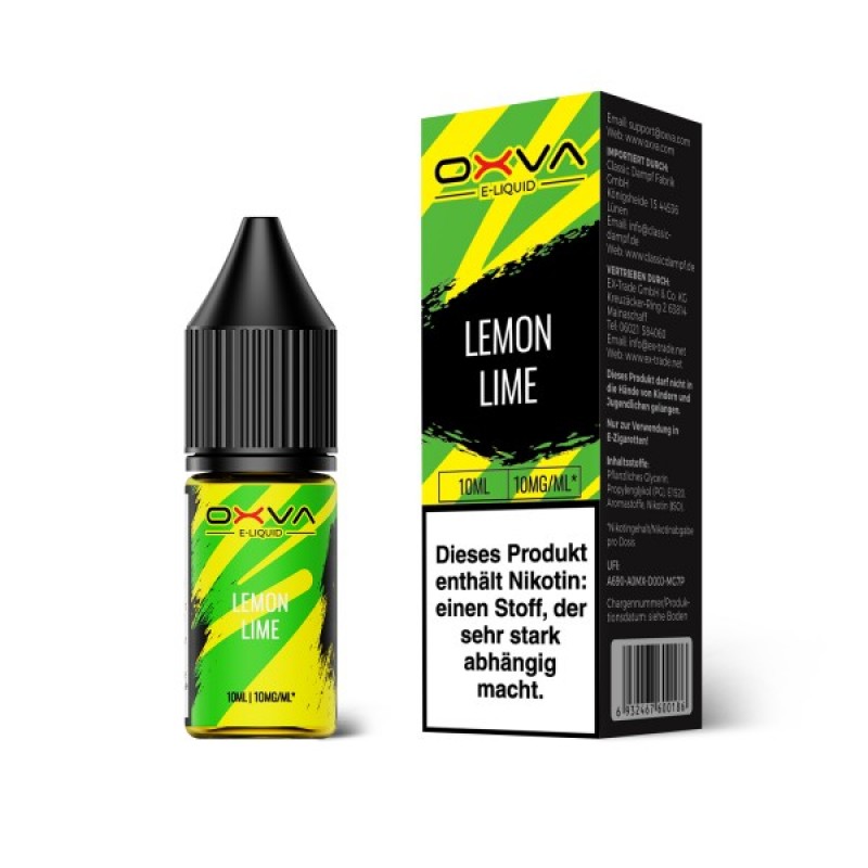 OXVA Liquids | Lemon Lime | 10mg 10ml