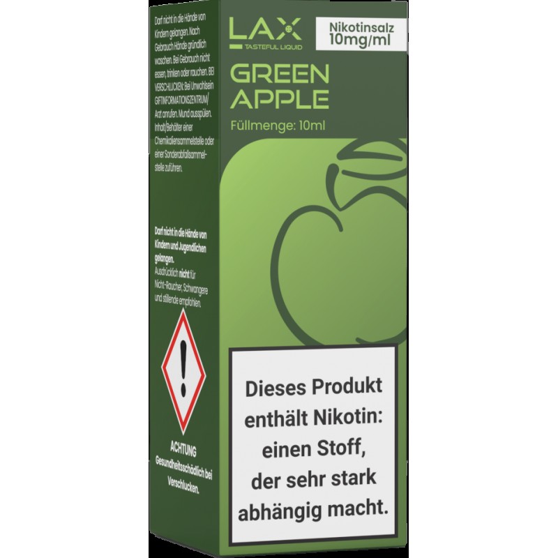Lax Liquid | Green Apple | 10ml Liquid 12mg