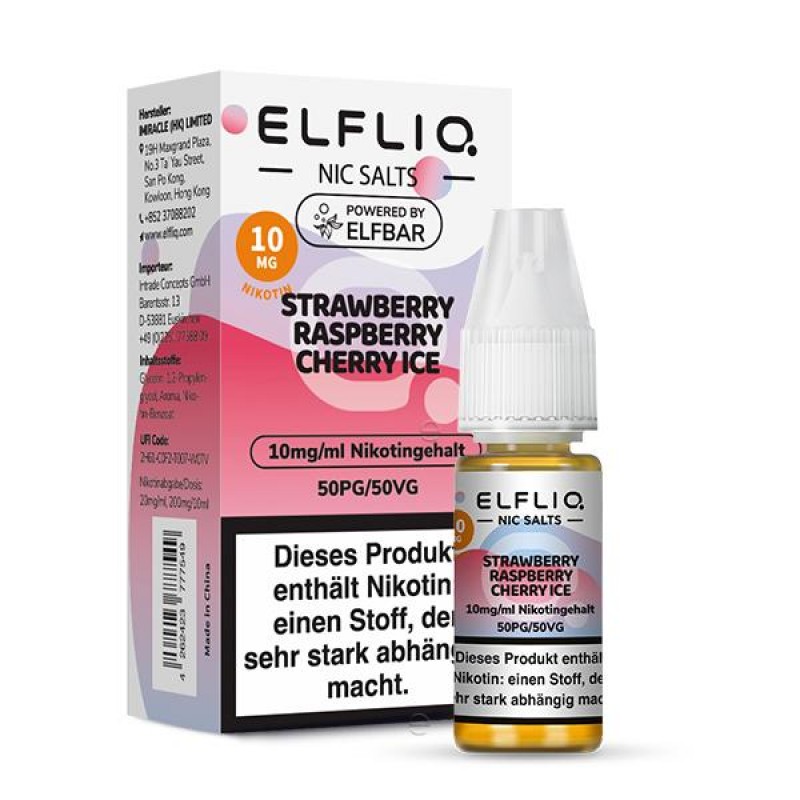 Elfliq by Elfbar | Strawberry Raspberry Cherry | Nikotinsalz 10mg