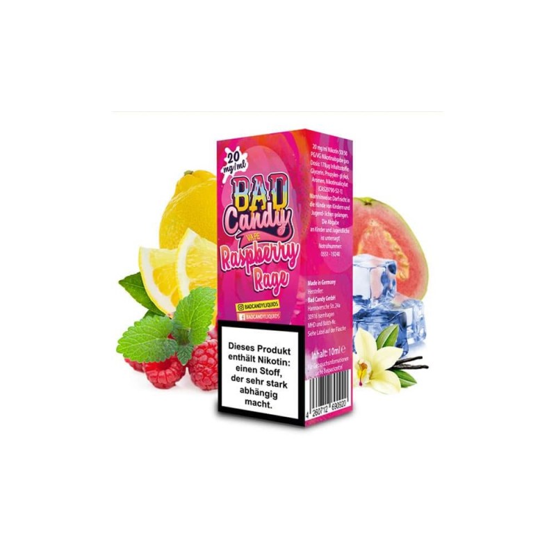 Bad Candy Liquids | Raspberry Rage | Nikotinsalz 20mg