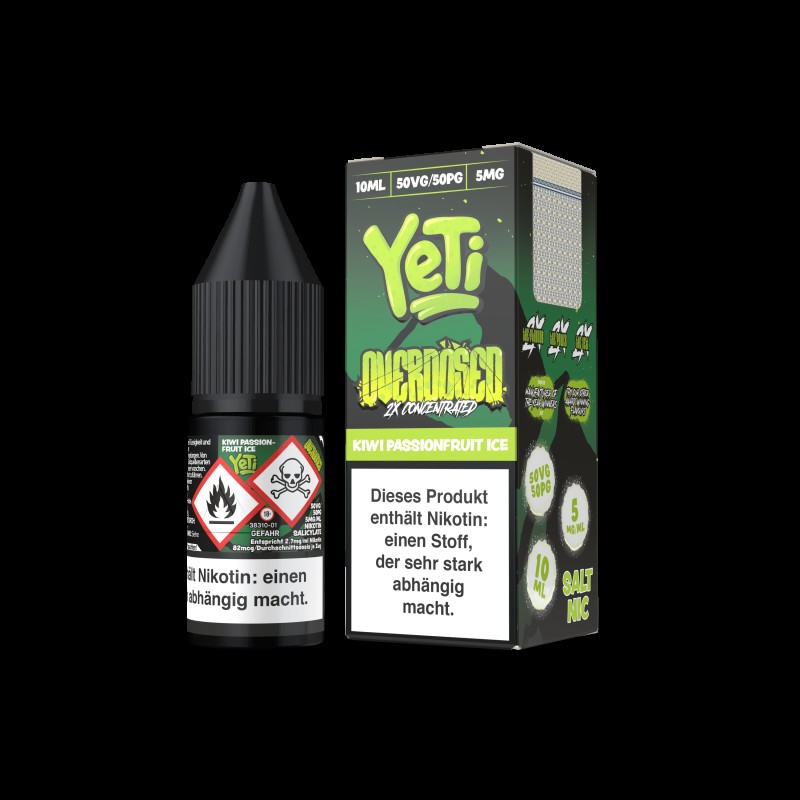 Yeti Overdosed 10ml Liquid | Kiwi Passionfruit Ice...