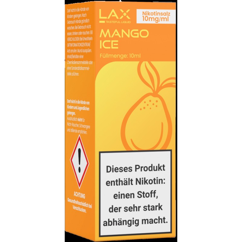 Lax Liquid | Mango Ice | 10ml Nikotinsalzliquid 10...