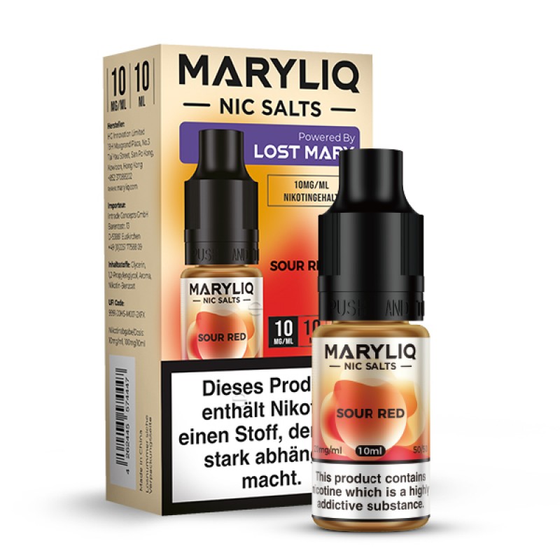 Lost Mary | Maryliq | Sour Red 10ml | 10mg Nikotinsalz