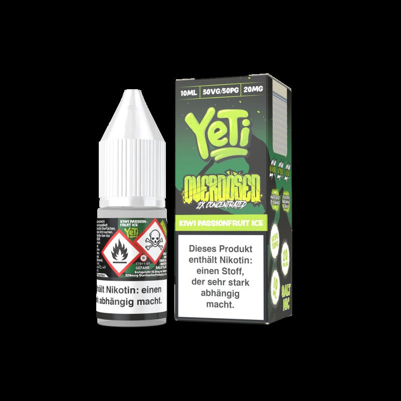 Yeti Overdosed 10ml Liquid | Kiwi Passionfruit Ice...