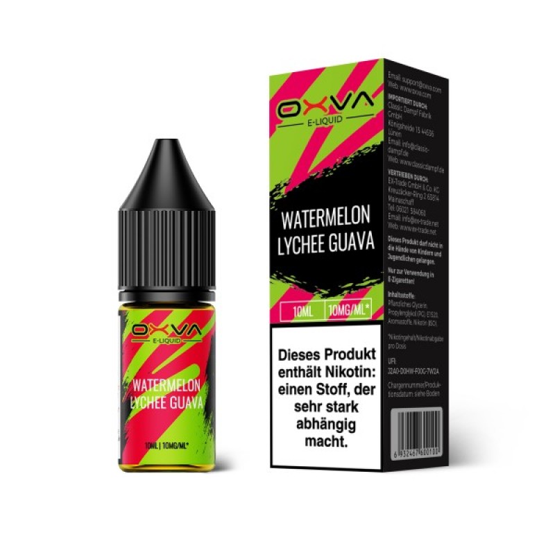OXVA Liquids | Watermelon Lychee Guava | 20mg 10ml