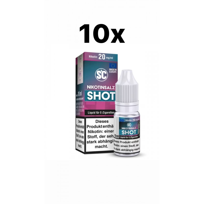 10x SC | Nikotinsalz Shot 10ml | 20 mg/ml