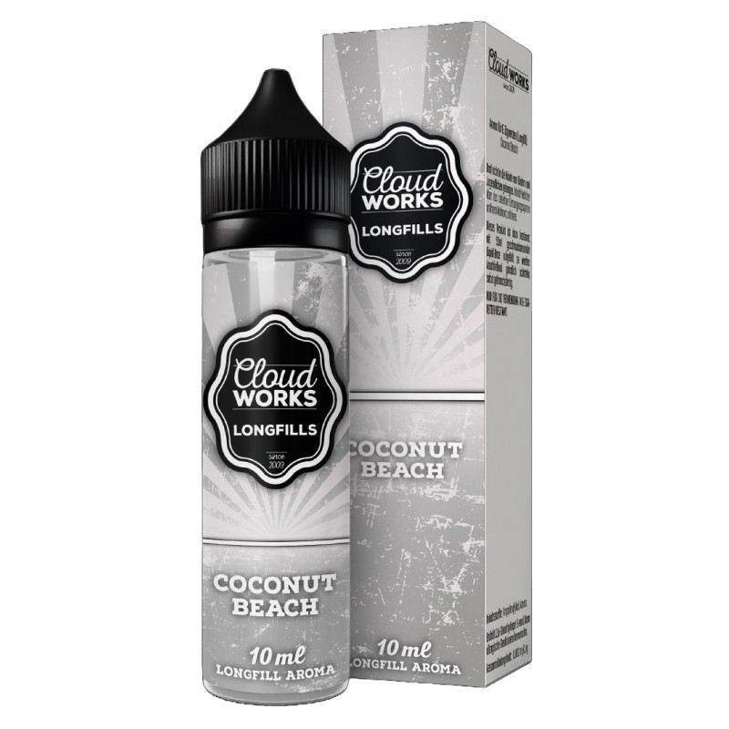Cloudworks Overdosed | Coconut Beach | Longfill Aroma 10ml in 60ml Flasche
