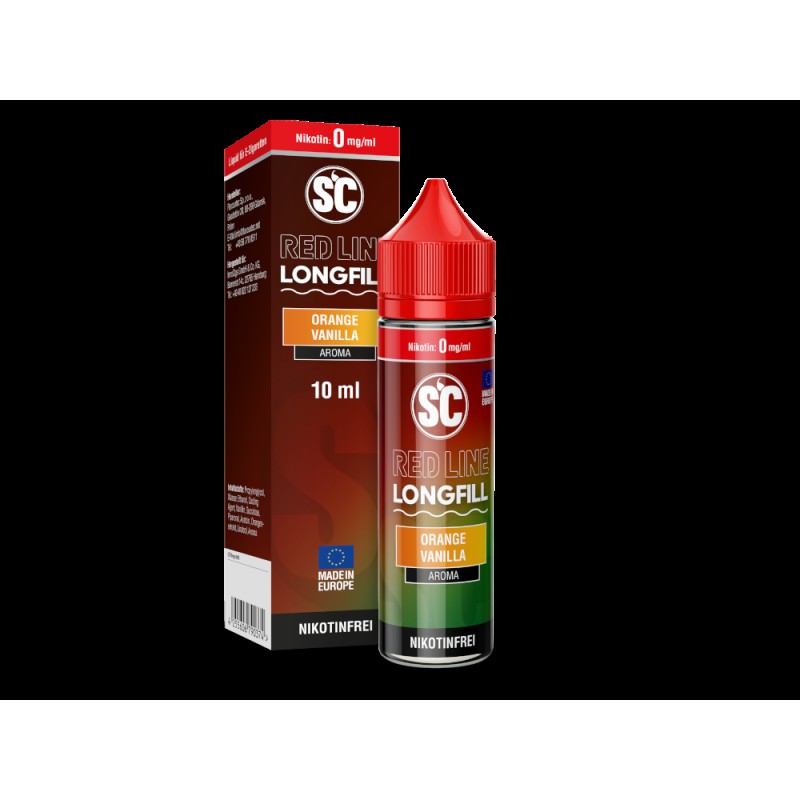 SC - Red Line | Orange Vanilla | Longfill 10ml Aroma in 60ml Flasche