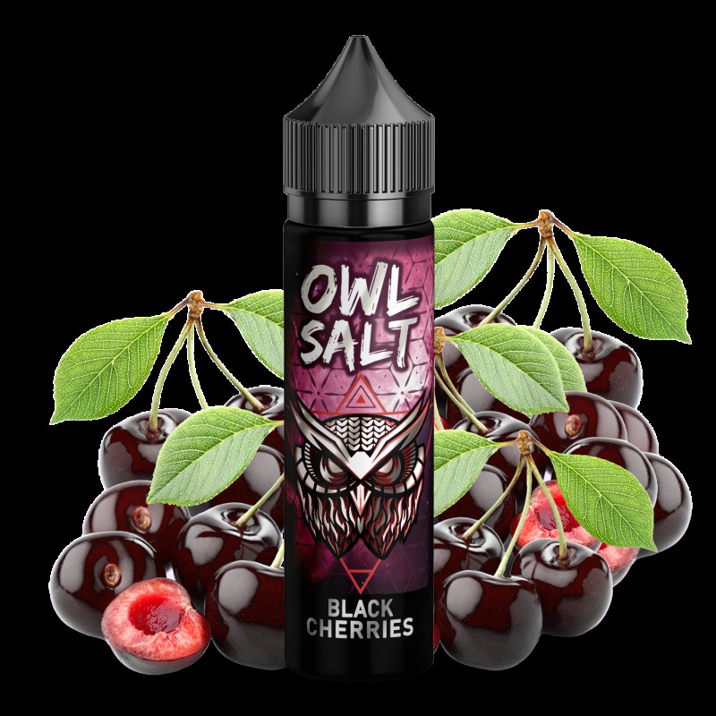 OWL Salt | Black Cherries | Longfill 10 ml in 60 m...