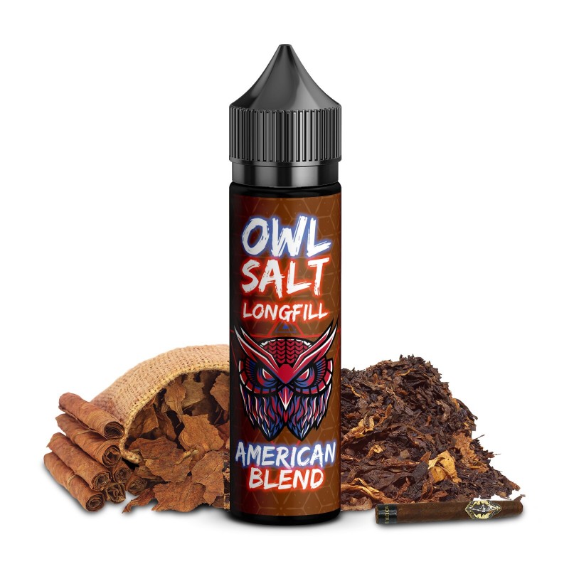OWL Salt | American Blend | Longfill 10 ml in 60 m...