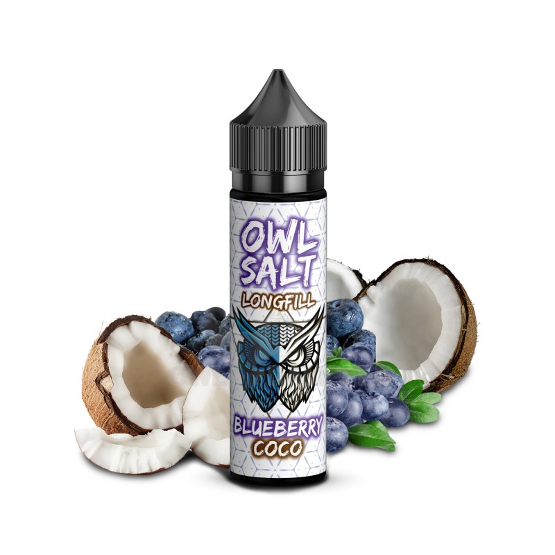 OWL Salt | Blueberry Coco | Longfill 10 ml in 60 m...