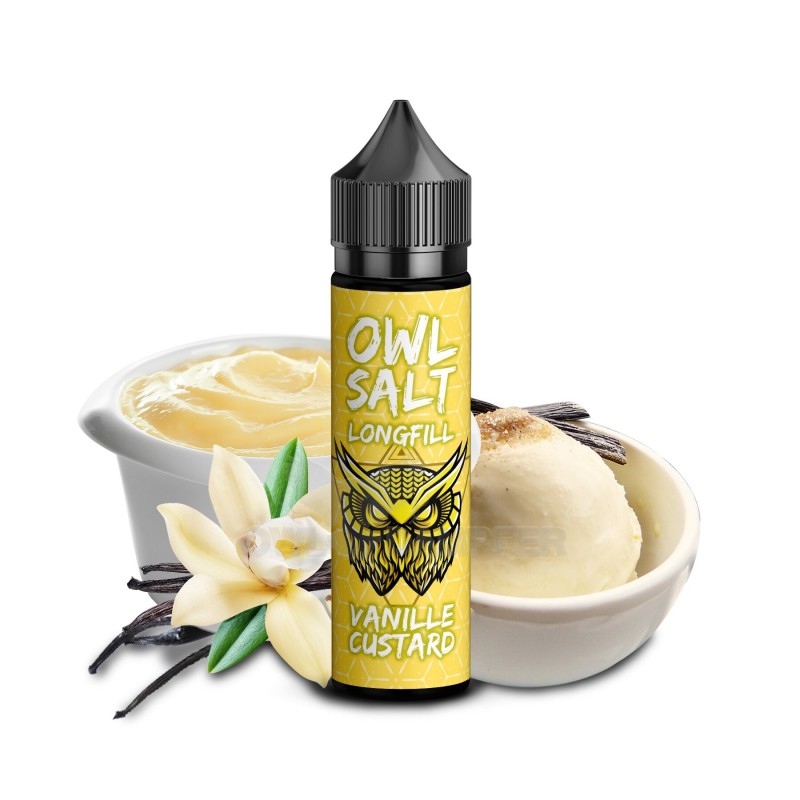 OWL Salt | Vanilla Custard | Longfill 10 ml in 60 ...