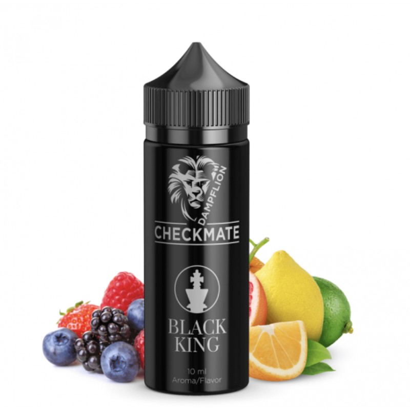 Dampflion Checkmate | Black King | Longfill Aroma 10ml in 120ml