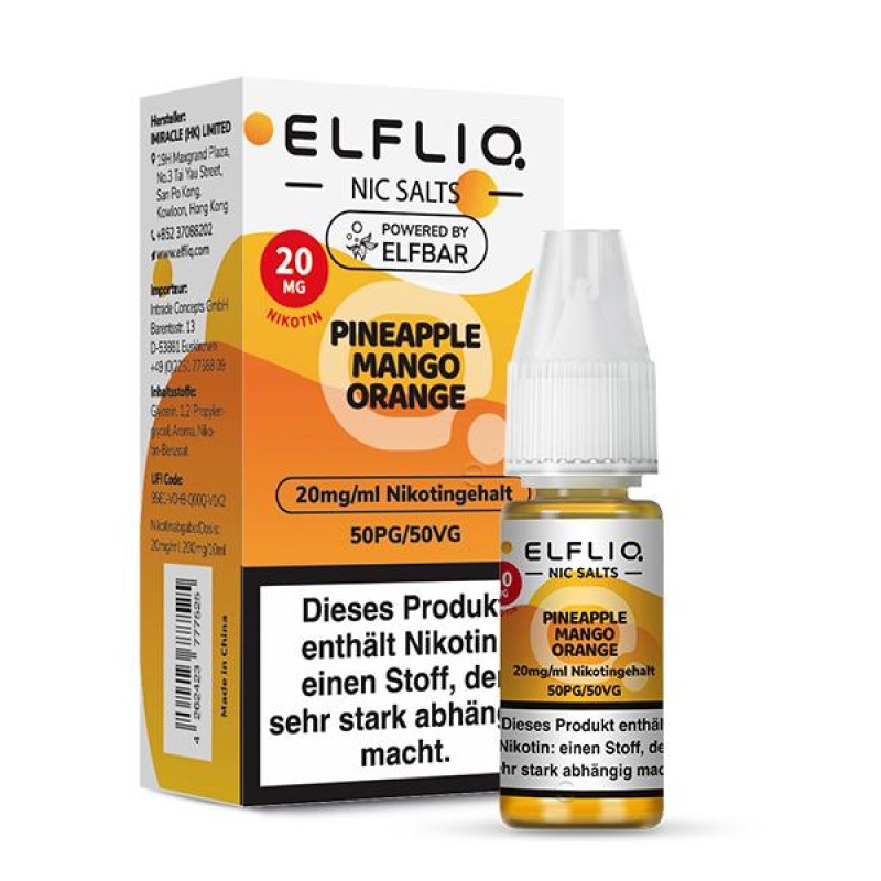 Elfliq by Elfbar | Pineapple Mango Orange | Nikotinsalz 20mg