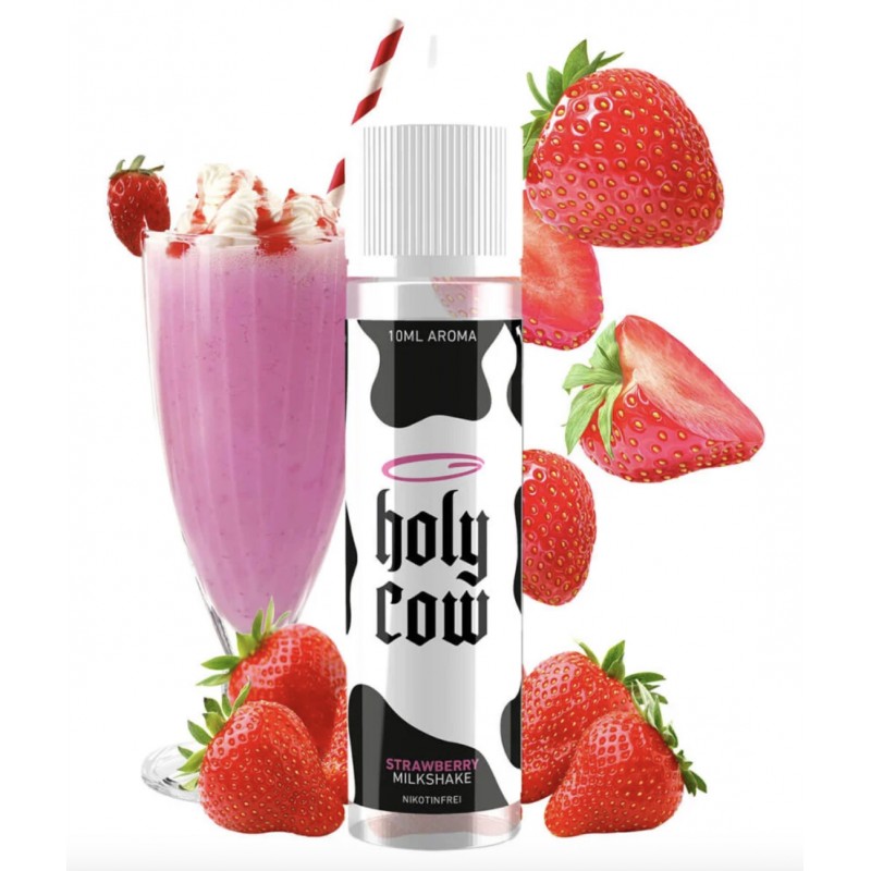 Holy Cow | Strawberry Milkshake | Longfill Aroma 10ml in 60ml