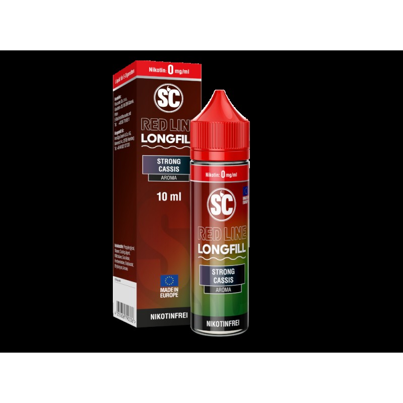 SC - Red Line | Strong Cassis | Longfill 10ml Aroma in 60ml Flasche