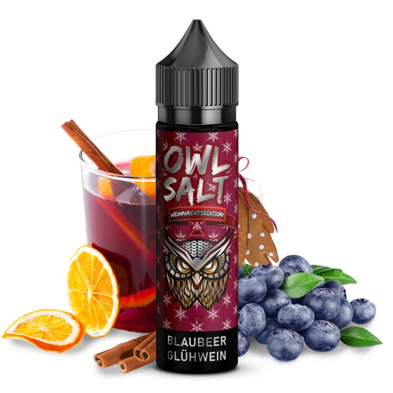 OWL Salt | Blaubeer Glühwein| Longfill 10 ml in 6...